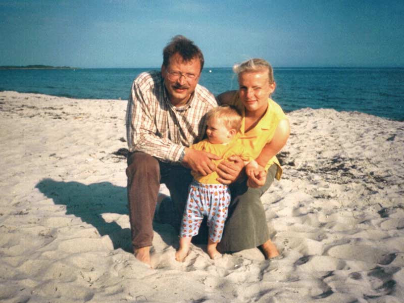 Familie am Strand